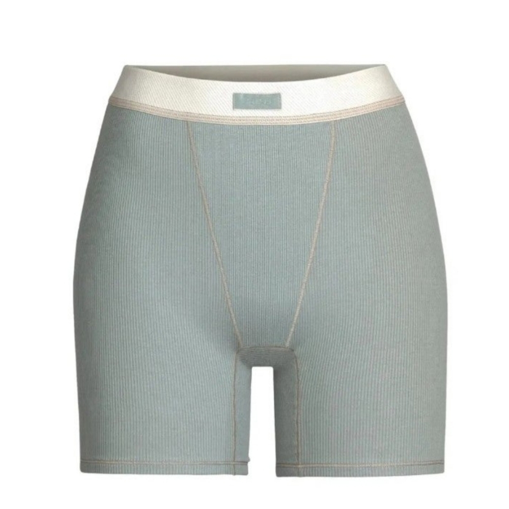 SKIMS Cotton Ribbed Boxers small